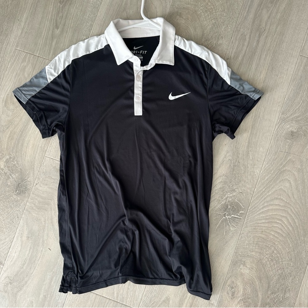 Black Dri-Fit Nike Polo (FREE SHIP ALWAYS)